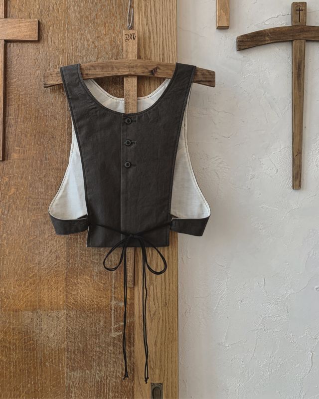 the last flower of the afternoon/晩き日のvest・墨黒 - MARCHE' DE the last flower of the afternoon/晩き日のvest・墨黒 - MARCHE' DE