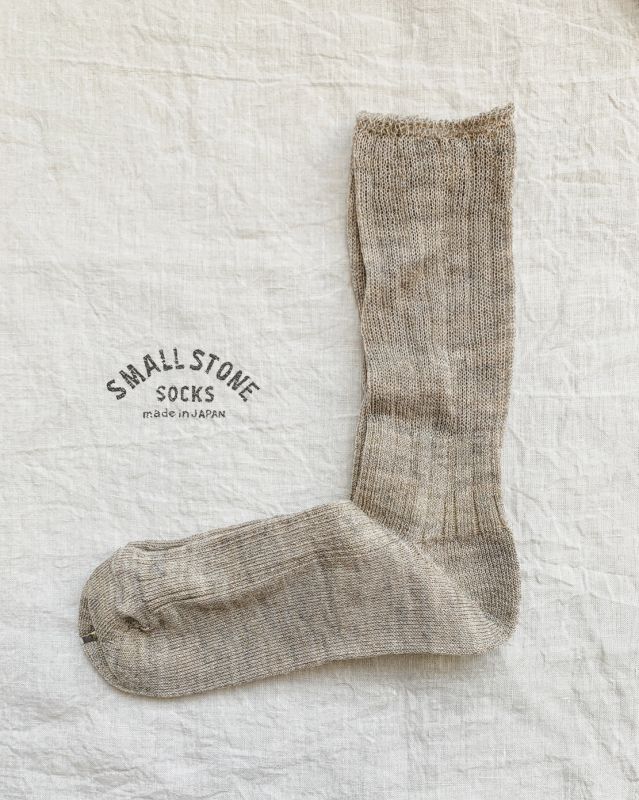 Small Stone リネンガーゼソックス リネン Marche De Soeur