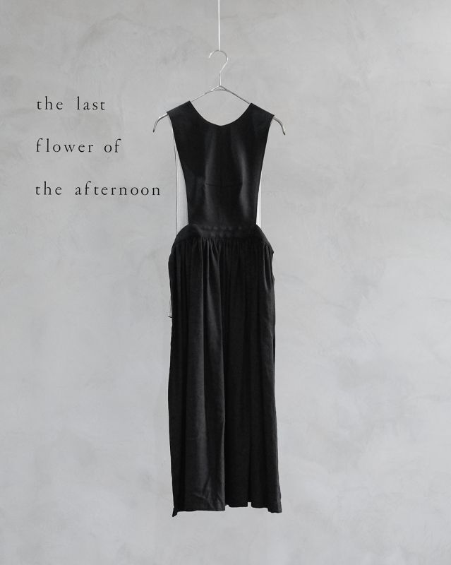 the last flower of the afternoon/月暈のpinafore vest・黒