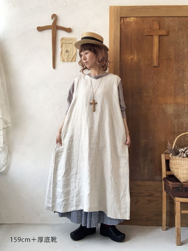 ゼロハチマブ リネン ワンピース 08Mab ゼロハチマブ ⿻ リネン