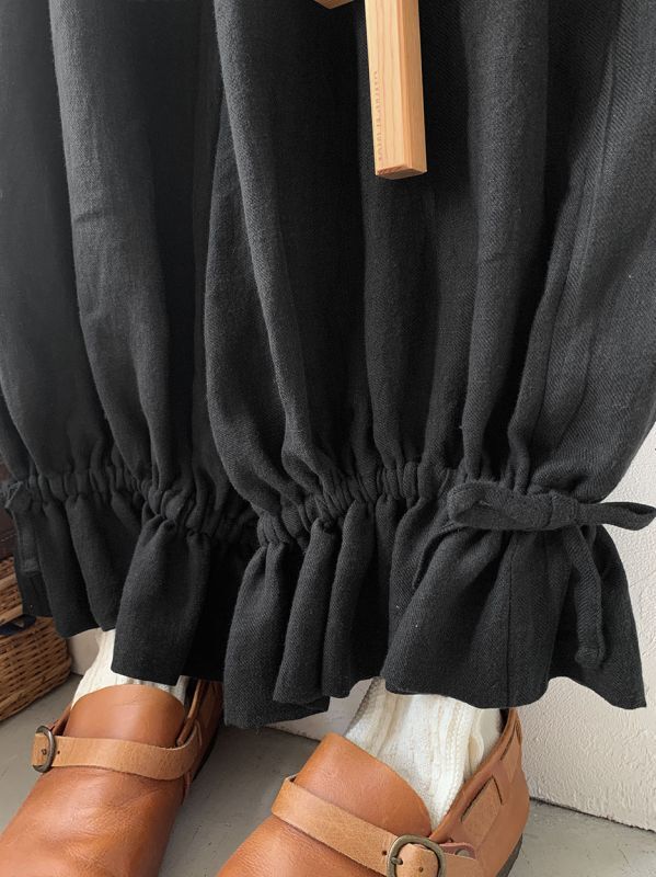 kosatofuku／ドロワーズパンツ・黒 - MARCHE 