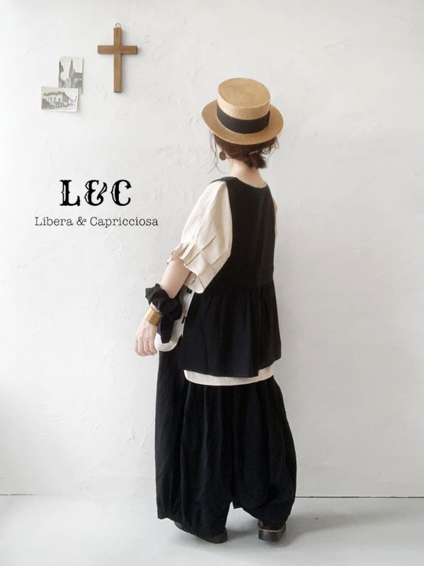 detente 黒ワイドサルエルパンツ detente 黒ワイドサルエルパンツ