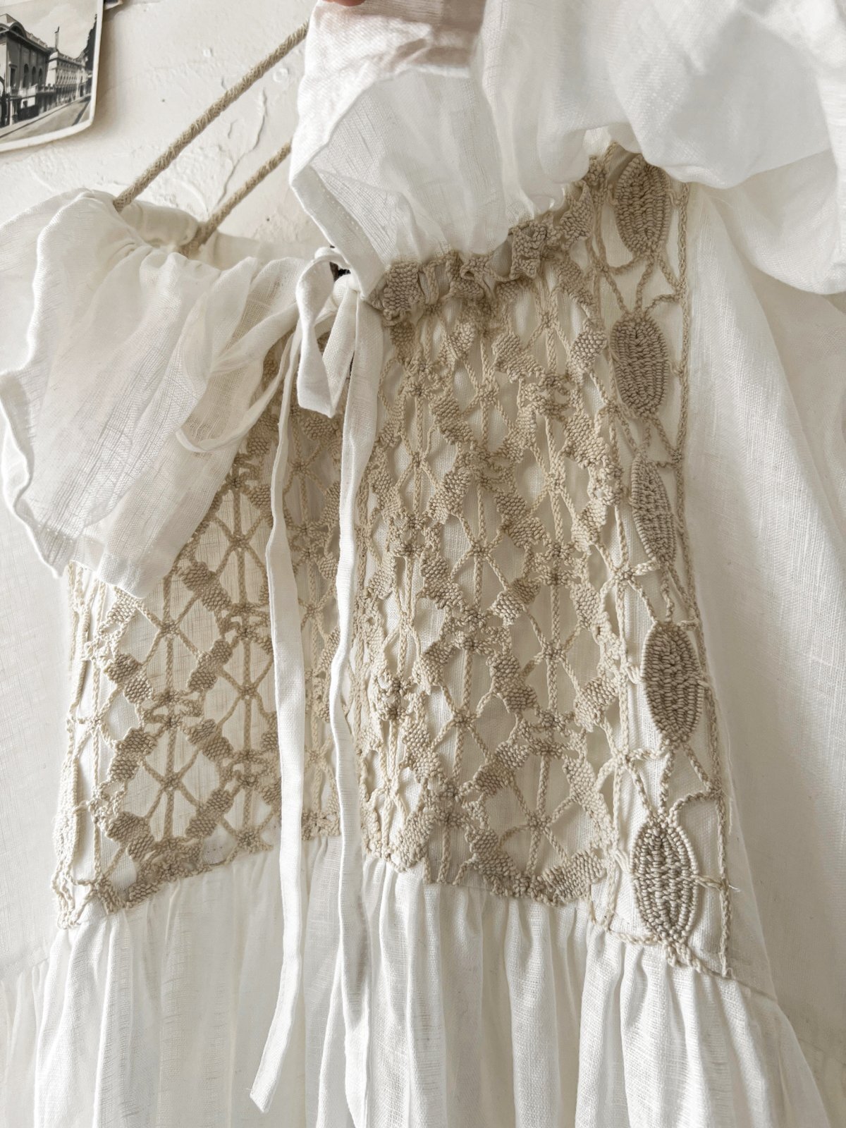 shizuka's【6】アンティークレースのフリル襟フレンチワンピース