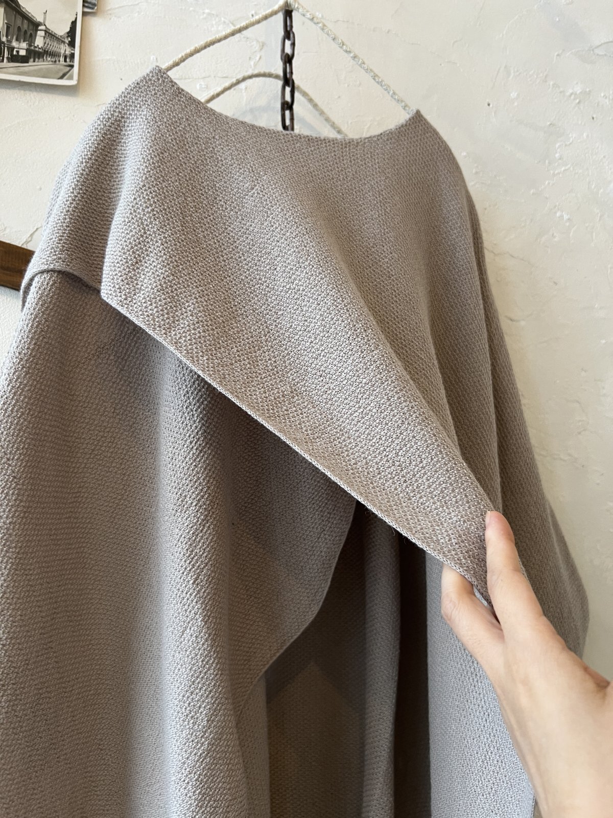 100％本物 08mab/デザインニットプルオーバー・ベージュ - MARCHE' DE SOEUR チャーム