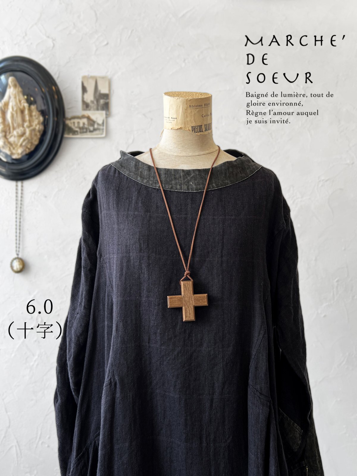 MARCHE' DE SOEUR／木の十字架ネックレス - MARCHE' DE SOEUR