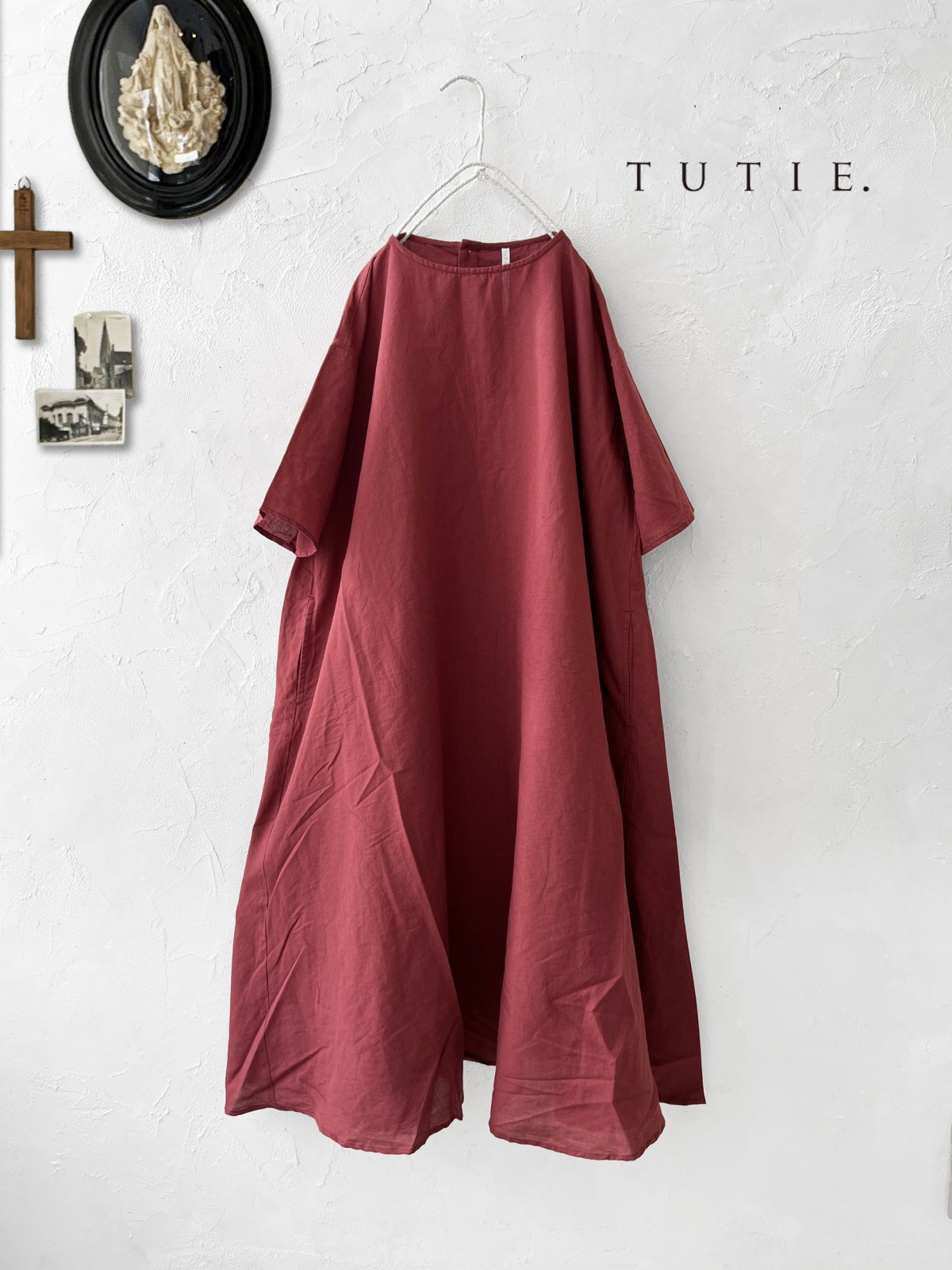 TUTIE./フレアワンピース・ボルドー - MARCHE' DE SOEUR