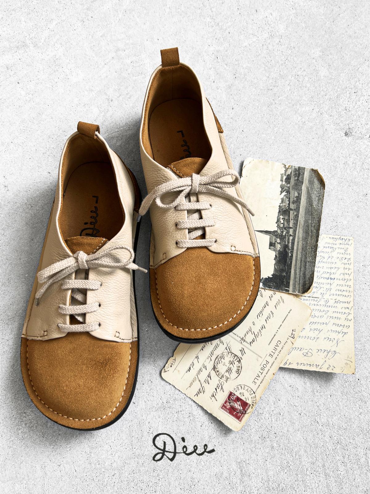 Diu／本革フレジアシューズ・ベージュ - MARCHE' DE SOEUR