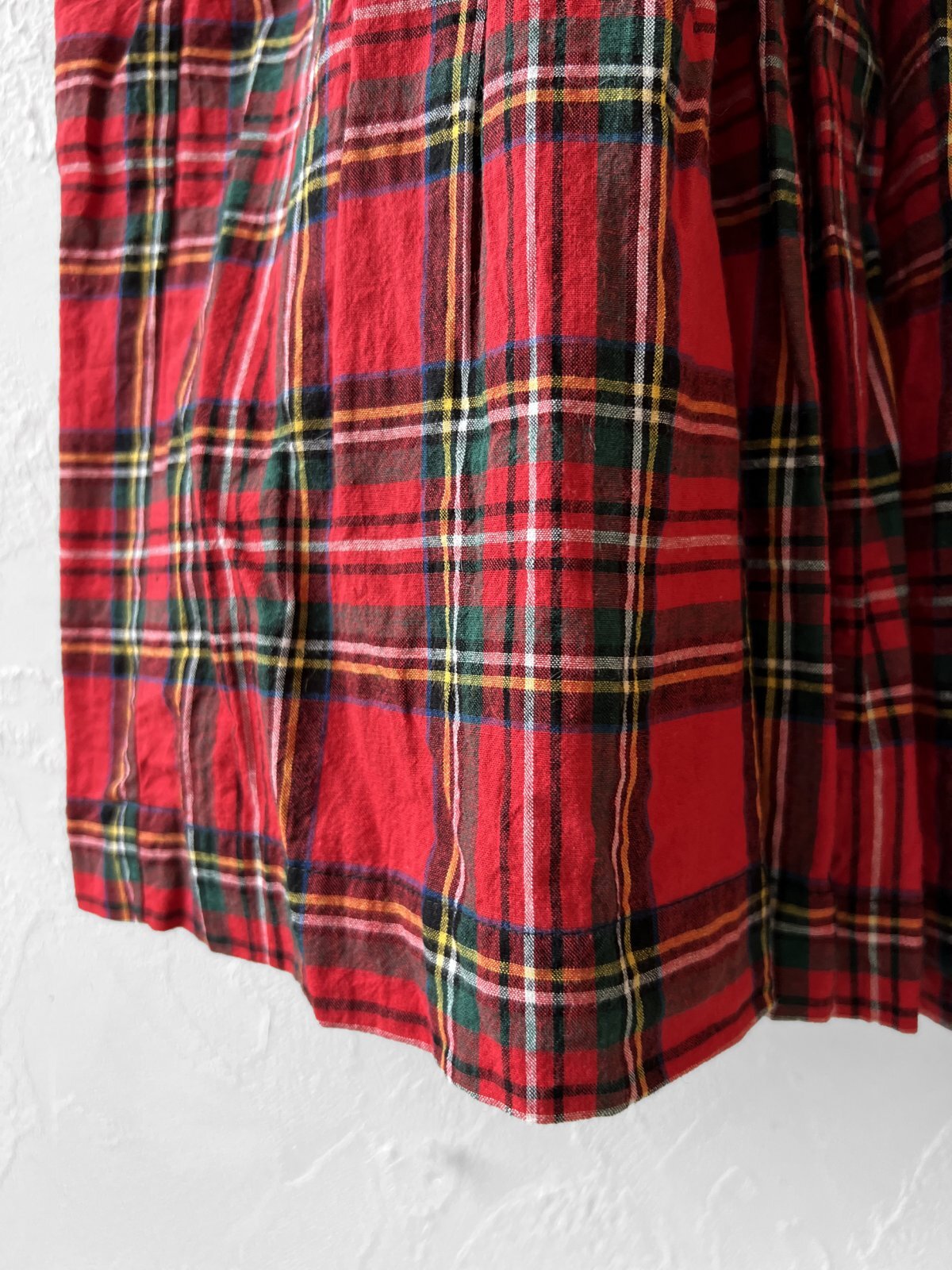 Avenue／ギャザースカート・赤チェック - MARCHE' DE SOEUR