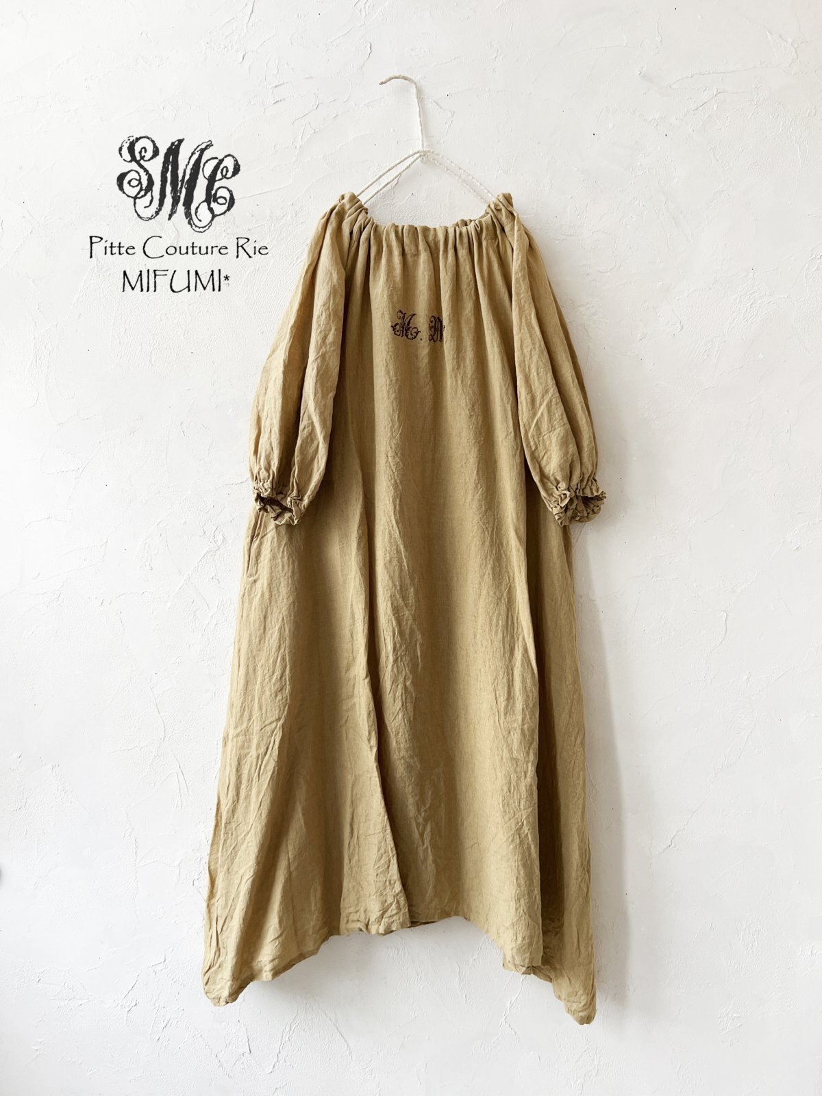 ハンドメイド作家 mifumi wトロンのワンピース ハンドメイド作家 mifumi wトロンのワンピース ハンドメイド作家