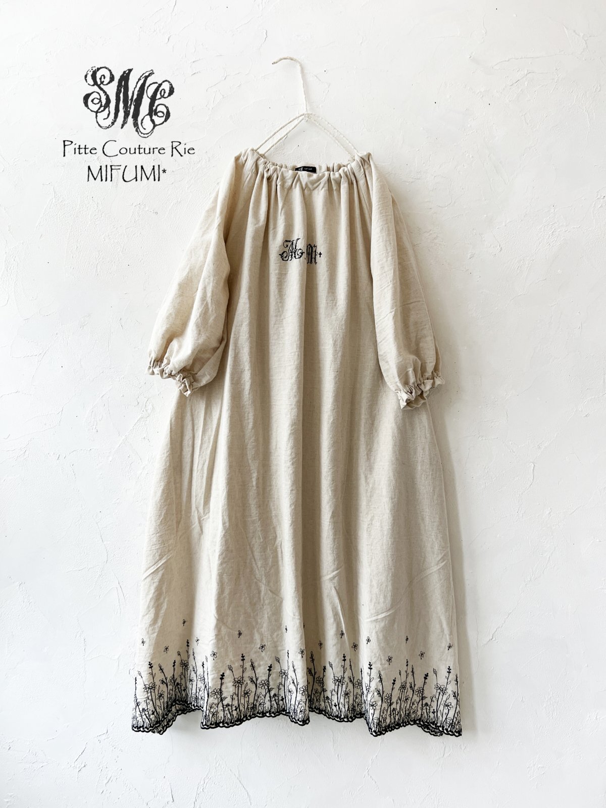 ハンドメイド作家 mifumi hibinoワンピース ハンドメイド作家 mifumi hibinoワンピース