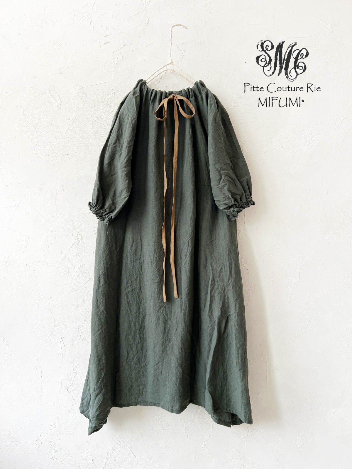 ハンドメイド作家 mifumi りぼんのエレンワンピース ハンドメイド作家 mifumi りぼんのエレンワンピース