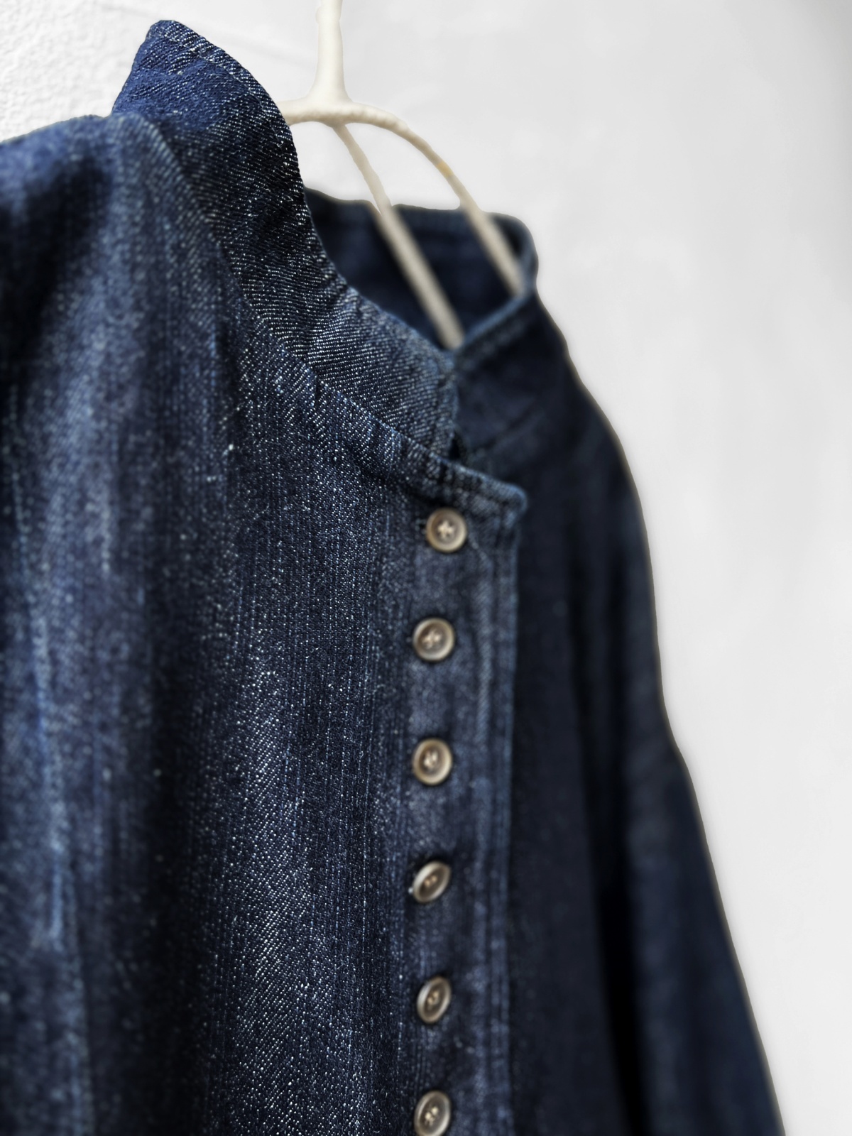 08mab/デニムスタンドカラージャケット・インディゴ - MARCHE' DE SOEUR