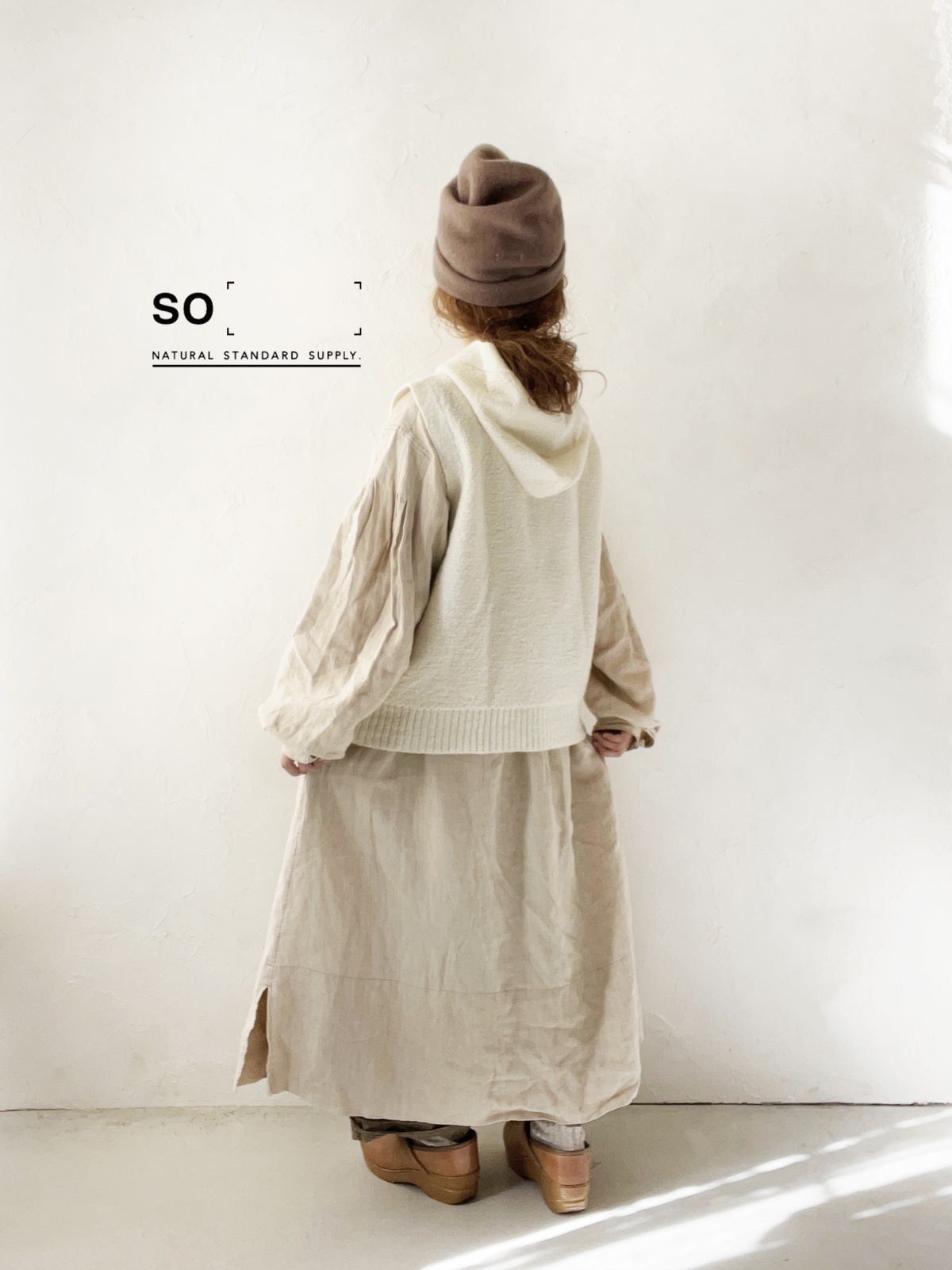 SO／圧縮ニットフードベスト・オフ - MARCHE' DE SOEUR