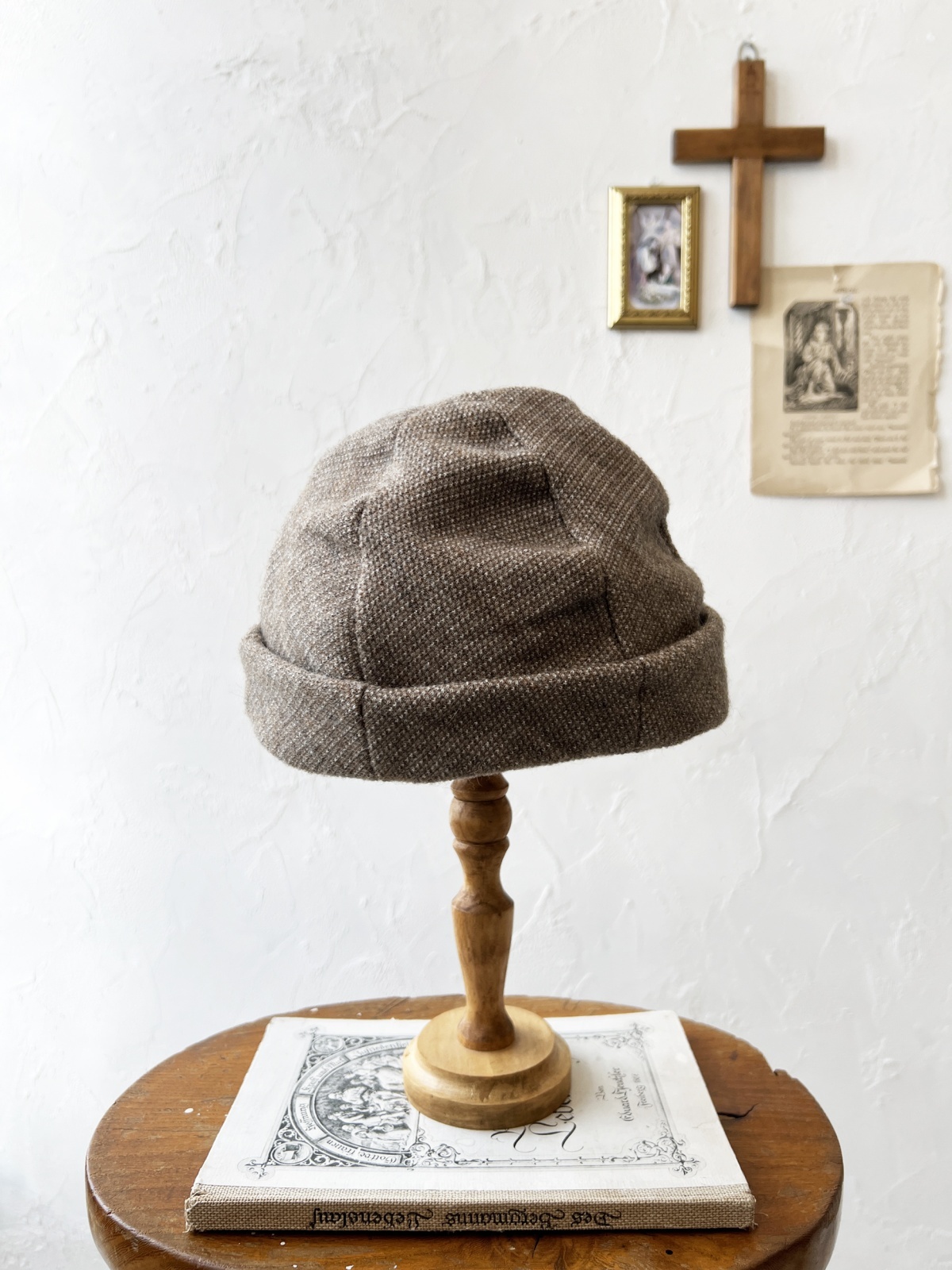 羊の耳付き帽子 L/Sサイズ ベージュ PDFパターン】My Little Lamb（ひつじの帽子） by Midori Hiros