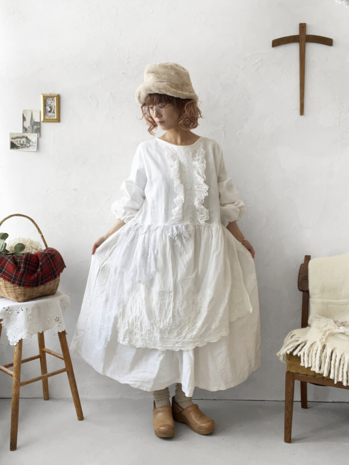 専用になりました 極美品 リネンとチュールレースのワンピース 944451_main88.jpg?20240624165555